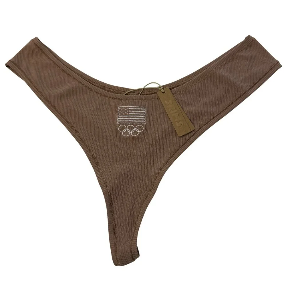 SKIMS Soft Lounge Bralette +‎ Thong Set Team USA Sienna 2X - Picture 6 of 15